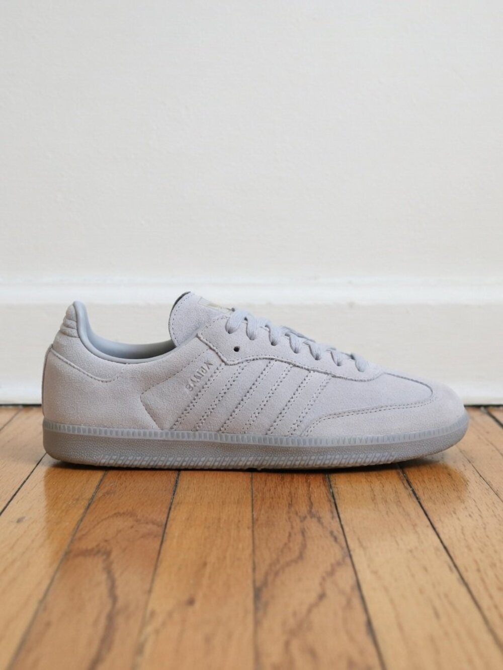Adidas Samba OG Grey White Gold Women's Sneakers Size 10.5 New